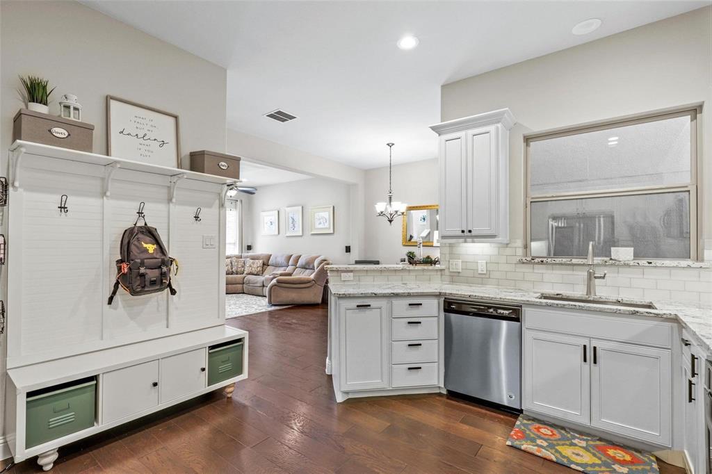 4148 Riverside Drive Flower Mound, TX 75028 - Photo 5 of 8 a view of a kitchen counter space and sink