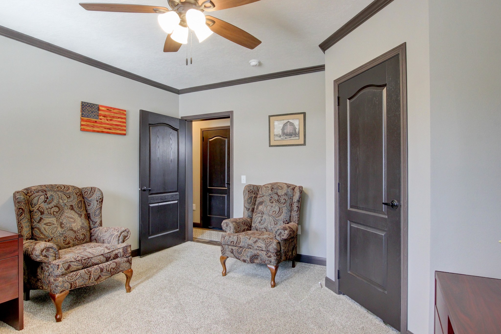 212 Skyline Ridge Dover, TN 37058 - Photo 36 of 41 a living room with furniture and a chandelier