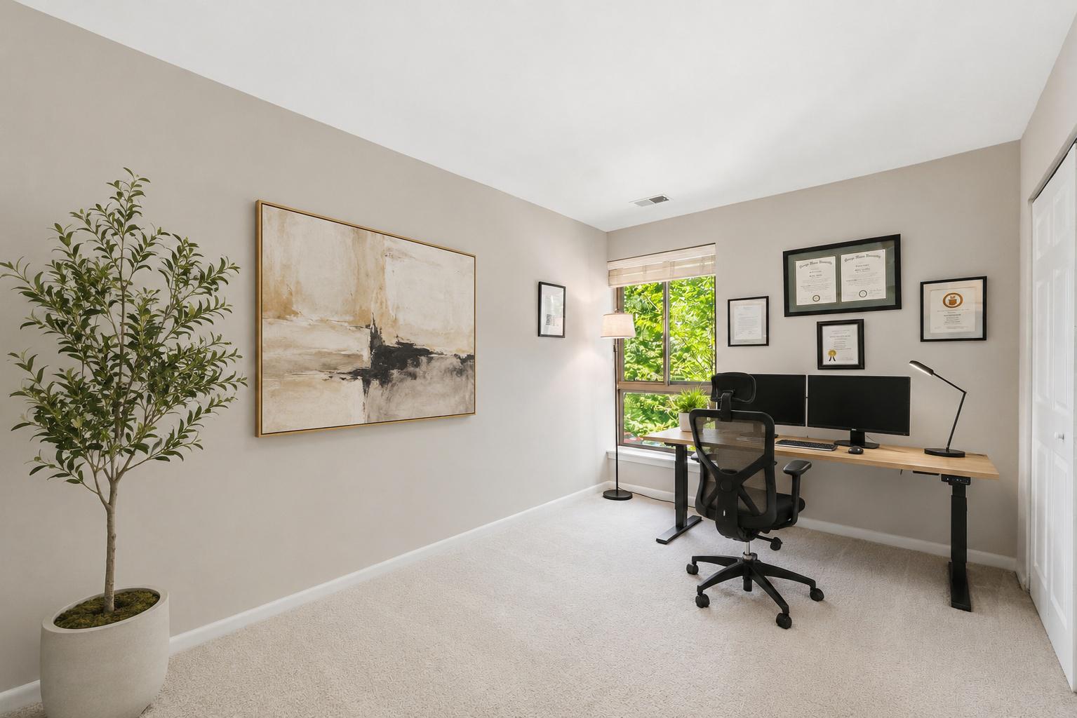 11252 Chestnut Grove Square, Unit 248 Reston, VA 20190 - Photo 14 of 25 2nd bedroom as bright inviting home office space.