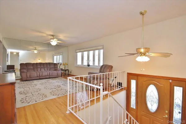 a view of a furniture and wooden floor