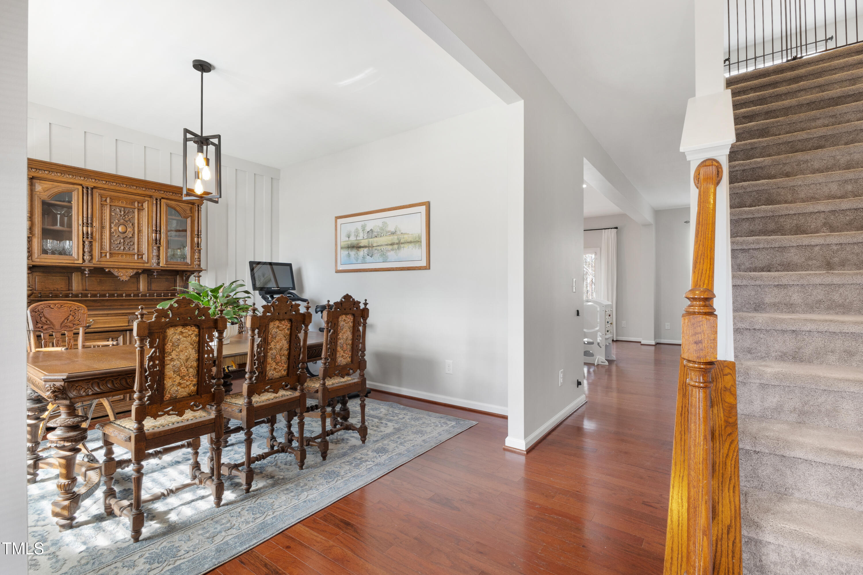 617 Hope Valley Road Knightdale, NC 27545 - Photo 5 of 42 a view of a a dining room with furniture window and wooden floor