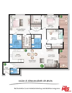 $1,190,000 | 1123 South Shenandoah Street, Unit 101, Los Angeles, CA 90035