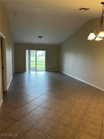 a view of an empty room