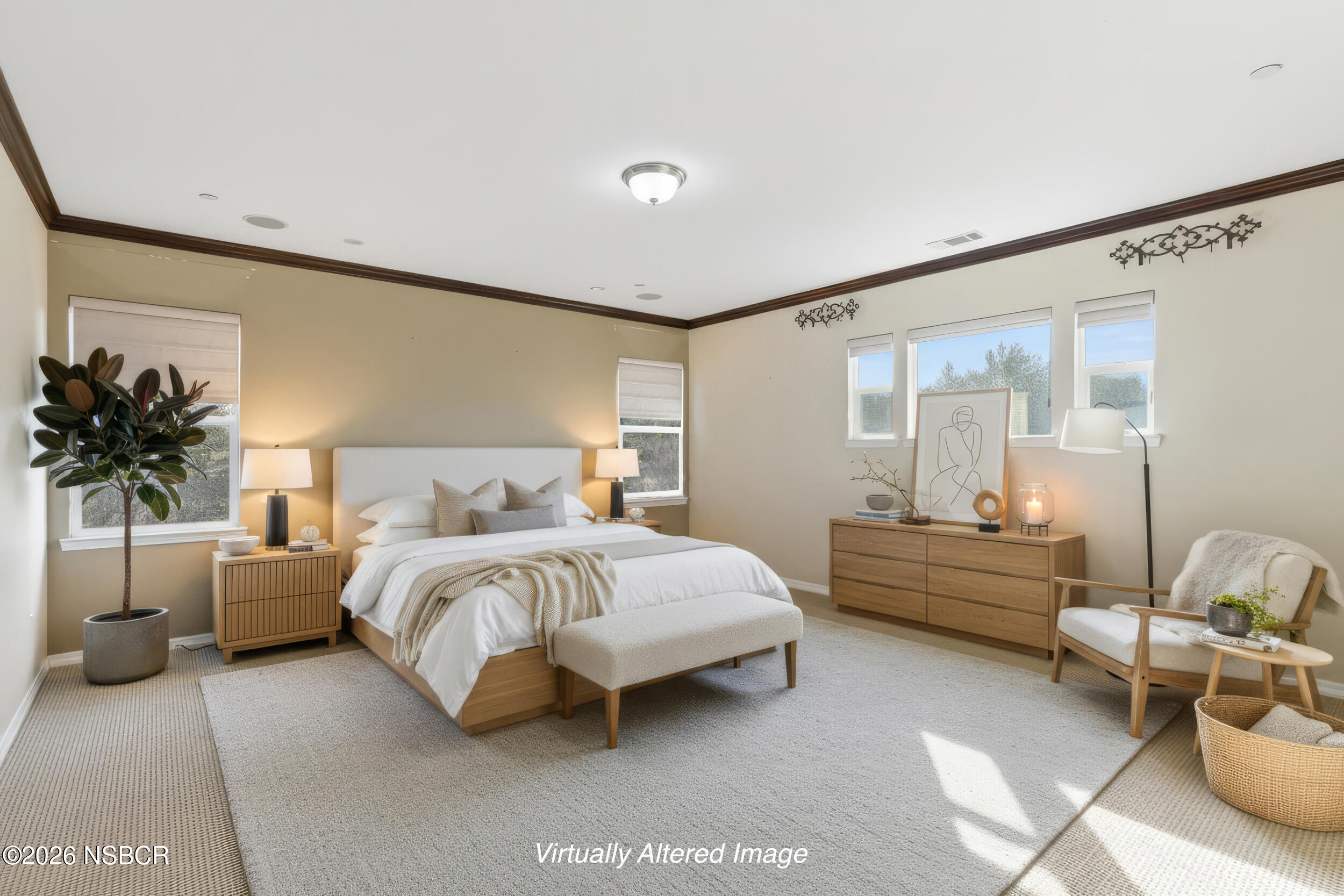 5632 Menemsha Lane Santa Maria, CA 93455 - Photo 28 of 65 a spacious bedroom with a bed and a couch