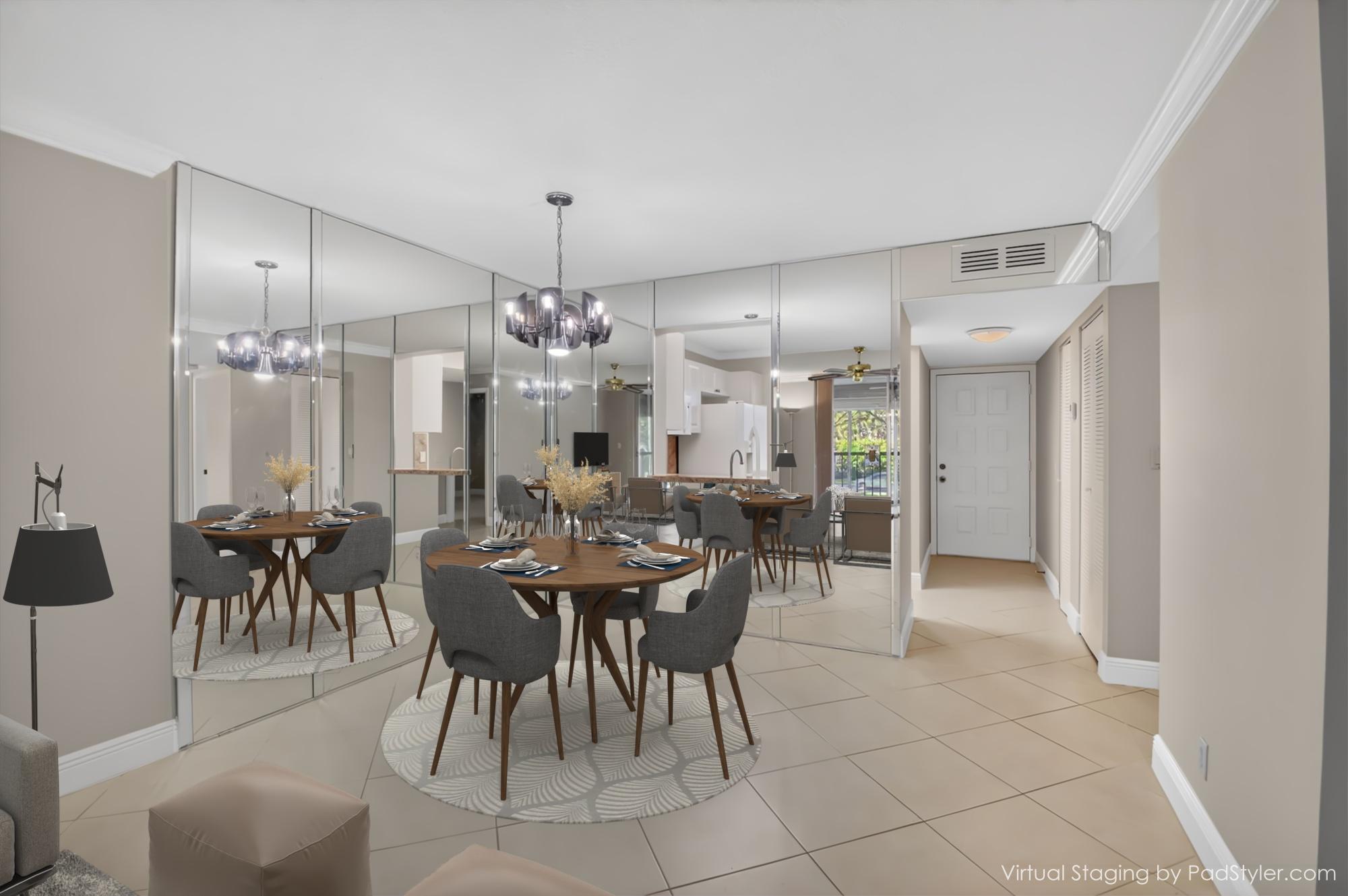 6935 Huntington Lane, Unit 207 Delray Beach, FL 33446 - Photo 19 of 88 a view of a dining room with furniture