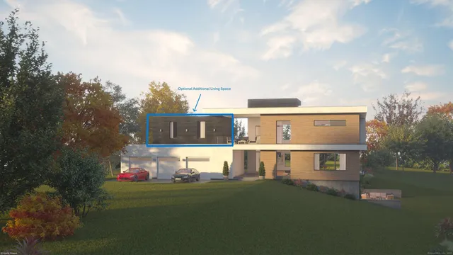 a view of a house with a yard and sitting area