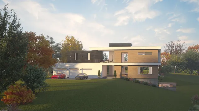 a view of house with outdoor space and garden