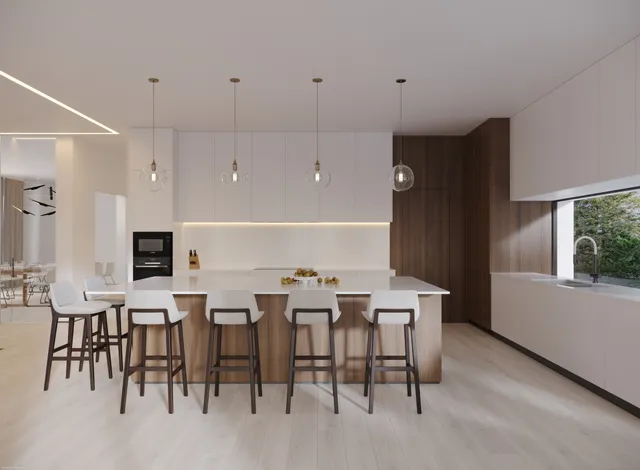 a view of a dining area with furniture