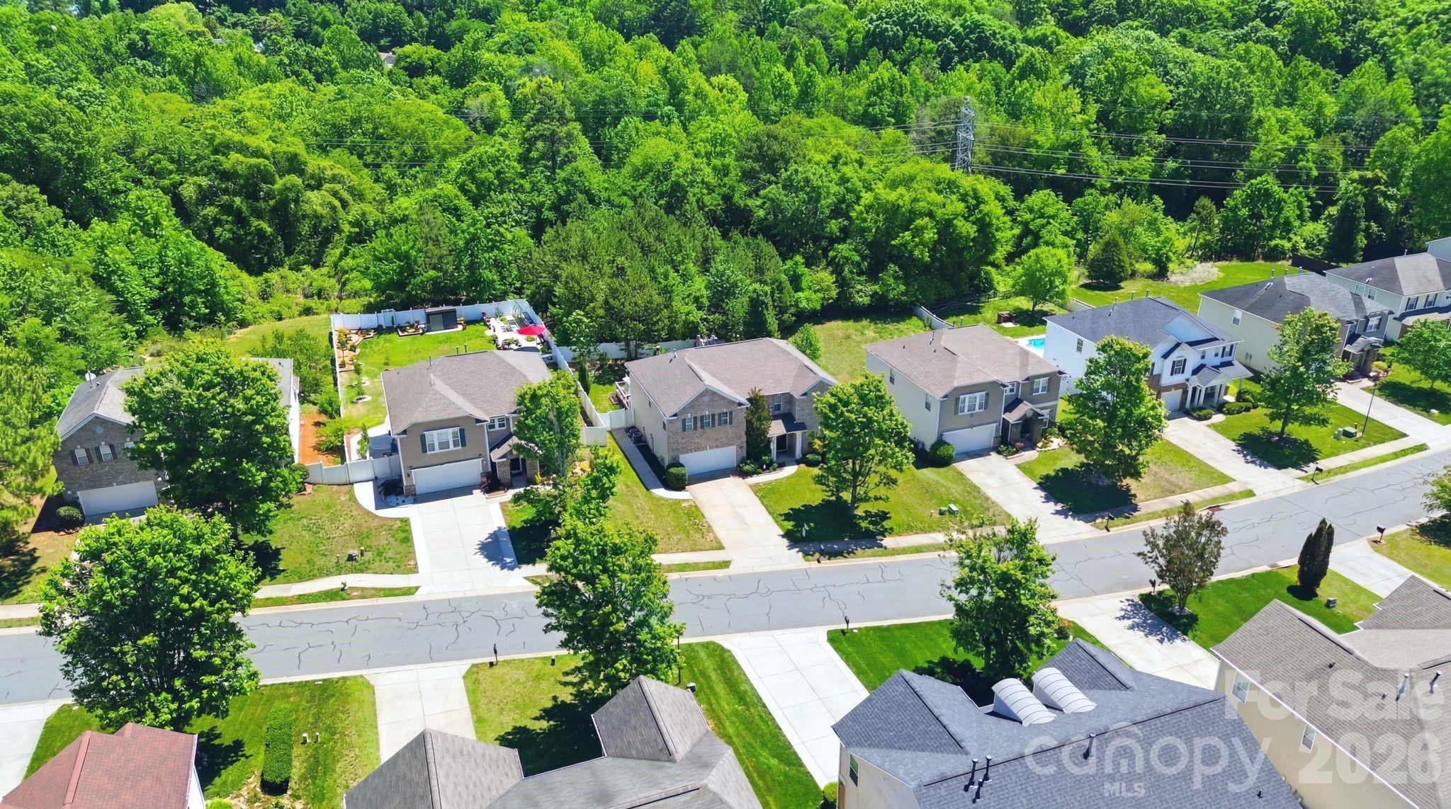 7815 Kuck Road Mint Hill, NC 28227 - Photo 29 of 29 an aerial view of a house with a garden