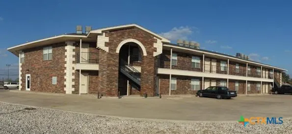 a front view of a building