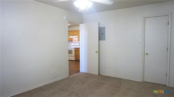 a close view of closet