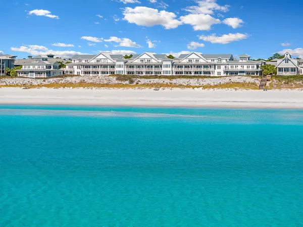 a view of an ocean and beach