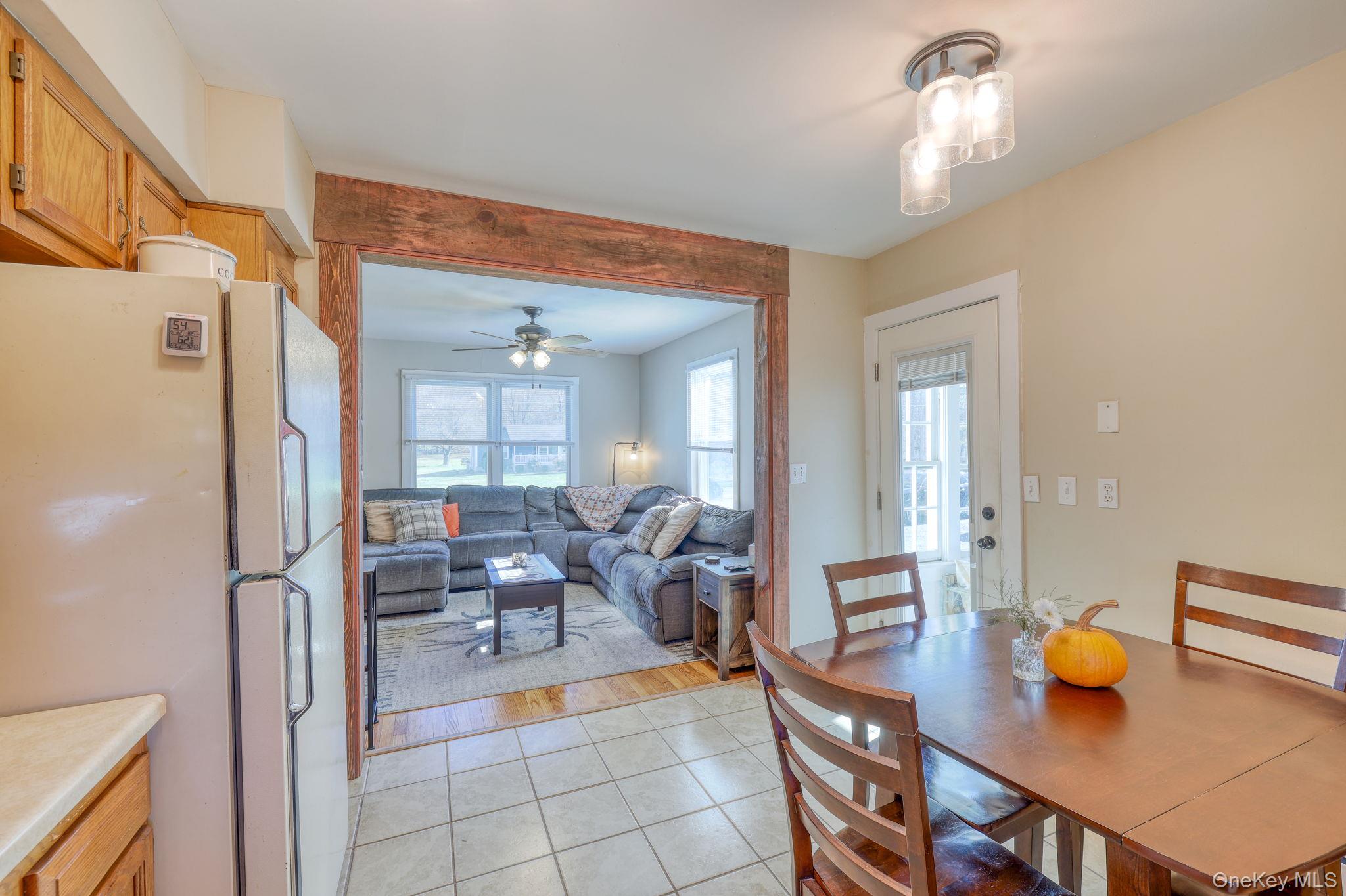 143 Plains Road Walden, NY 12586 - Photo 6 of 36 Dining area with light tile patterned flooring and a ceiling fan