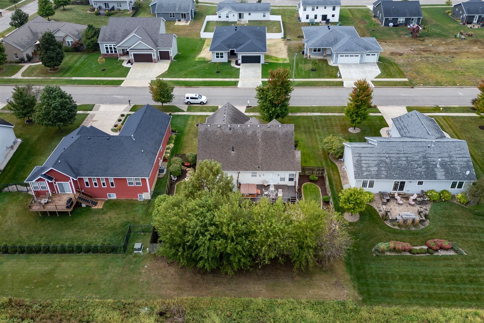 20 Fedor Circle Bloomington, IL 61705 - Photo 42 of 51 an aerial view of multiple houses with yard