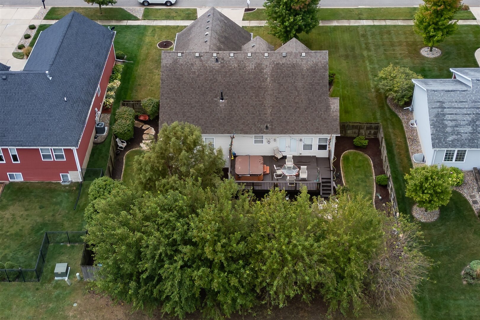 20 Fedor Circle Bloomington, IL 61705 - Photo 43 of 51 an aerial view of a house with garden space and a yard