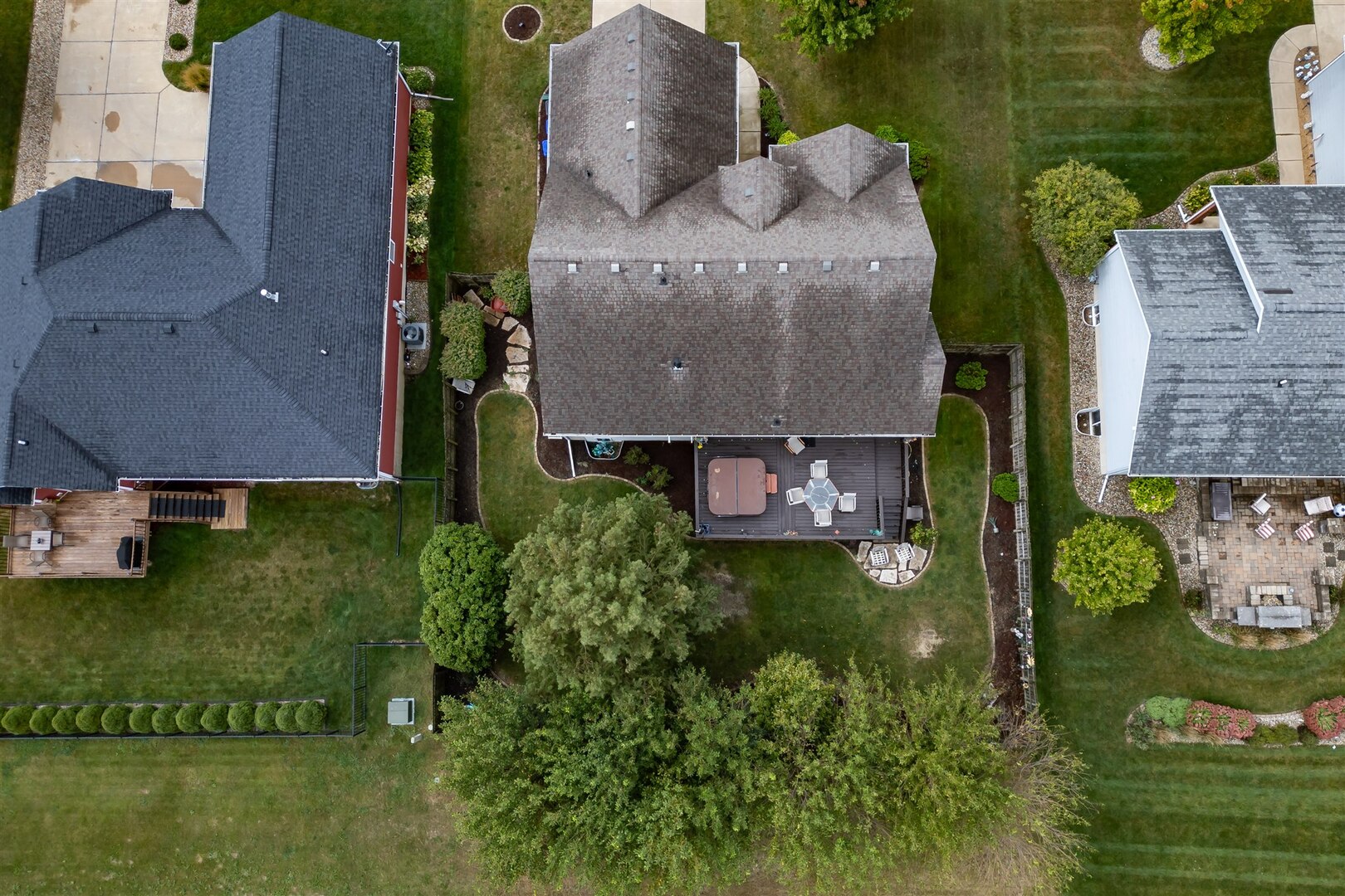 20 Fedor Circle Bloomington, IL 61705 - Photo 46 of 51 an aerial view of a house with garden space and a lake view