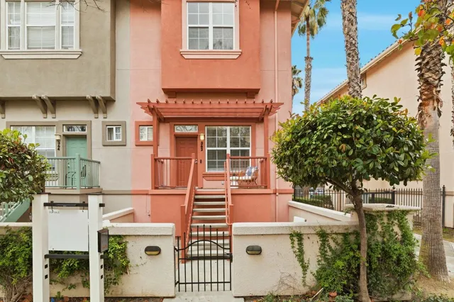 front view of a house with a street