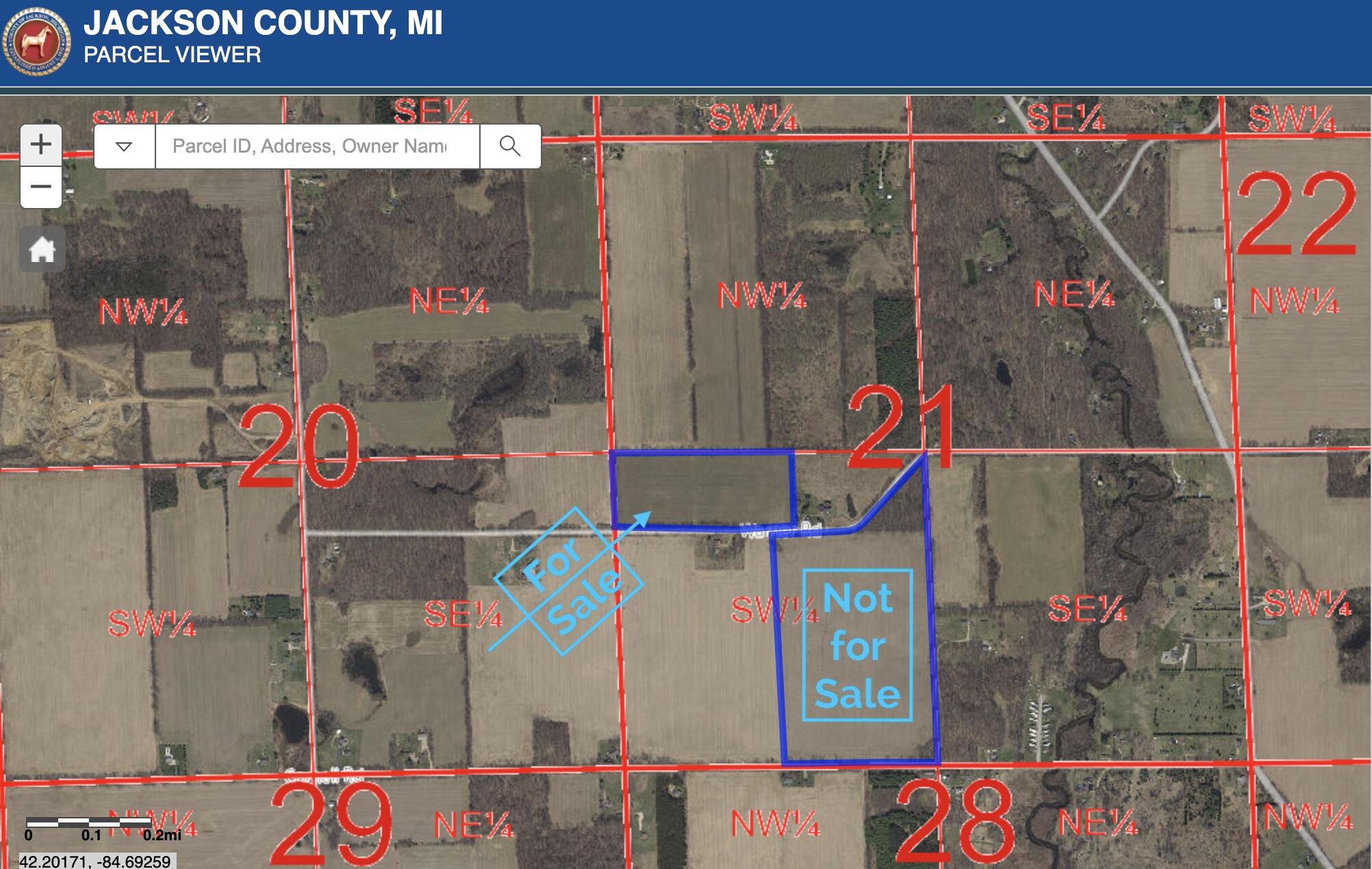 Vl Warner Road Concord, MI 49237 - Photo 2 of 2 GIS with text