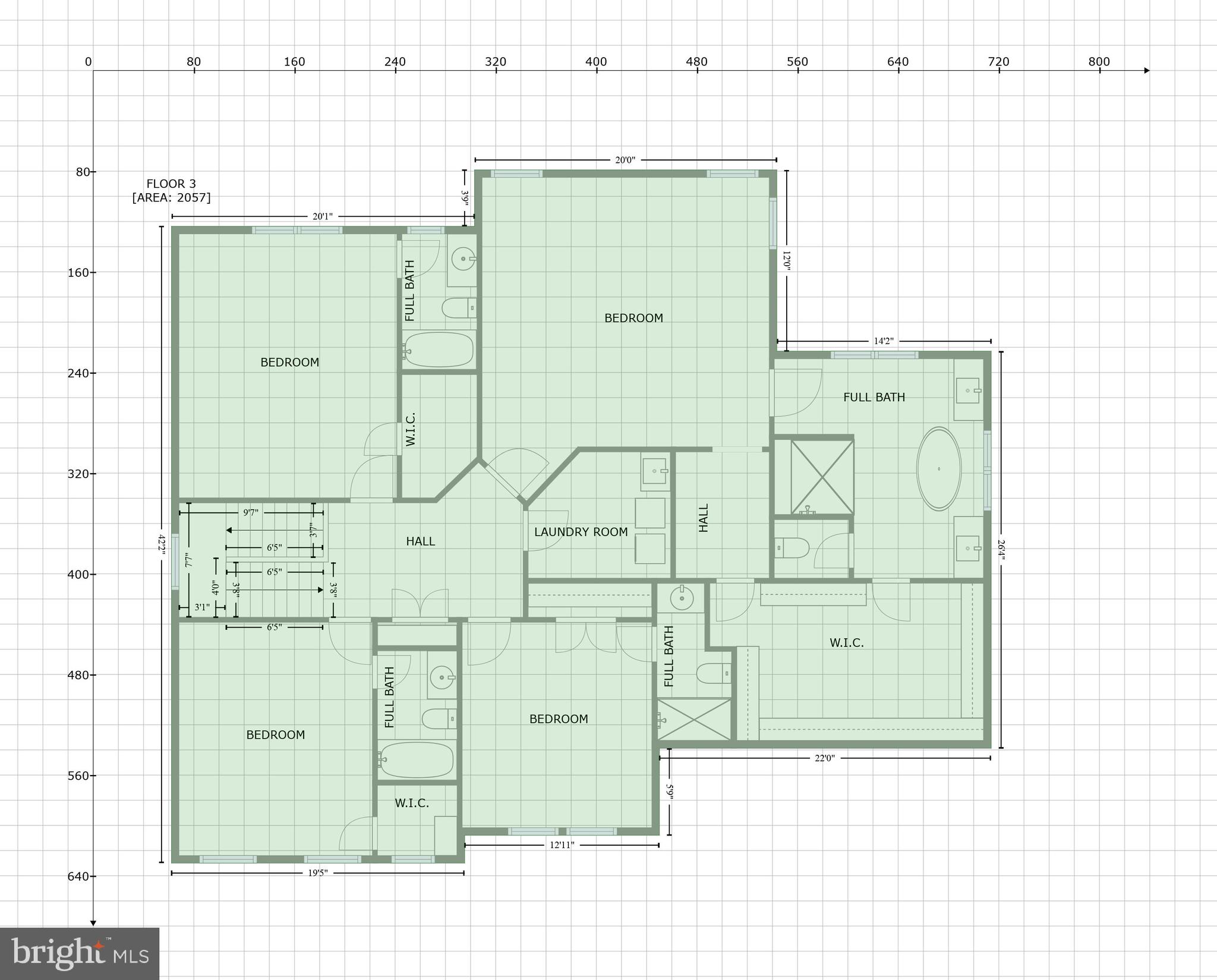 3661 Folly Quarter Road Ellicott City, MD 21042 - Photo 74 of 76 GLA Floor Plan