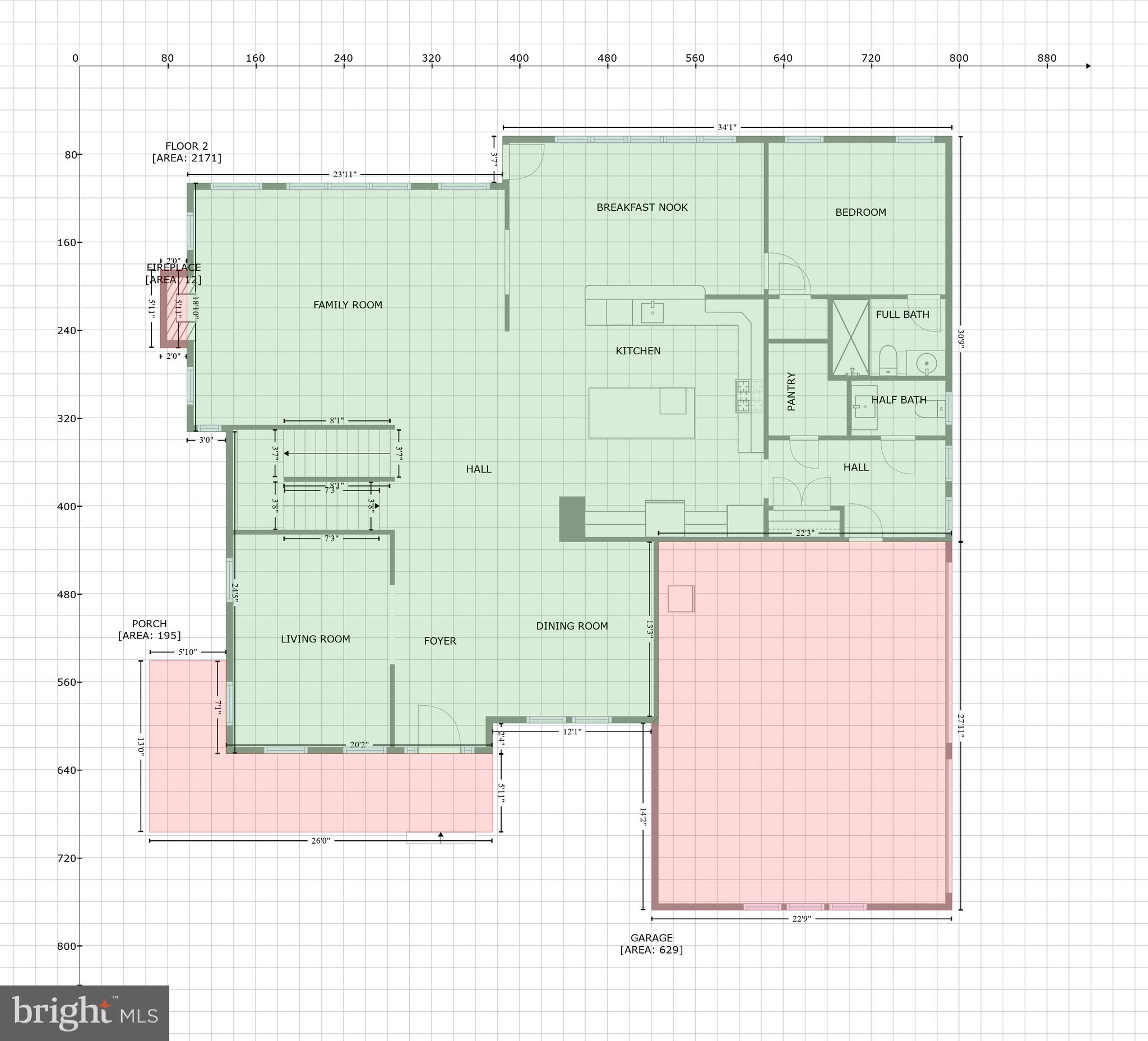 3661 Folly Quarter Road Ellicott City, MD 21042 - Photo 75 of 76 GLA Floor Plan