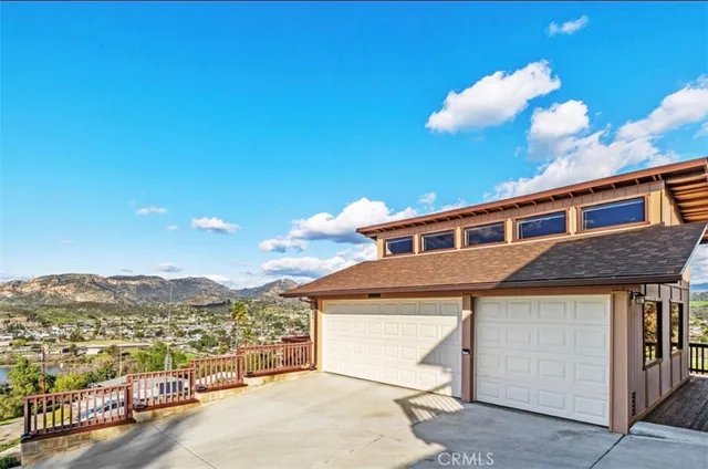 a view of a house with a balcony