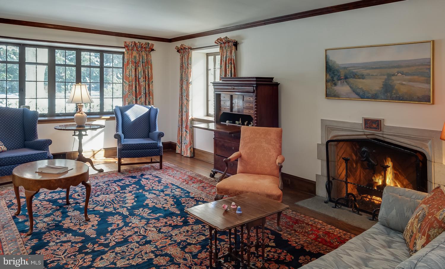 19 Hilltop Road Rose Valley, PA 19086 - Photo 8 of 28 Formal Living Room