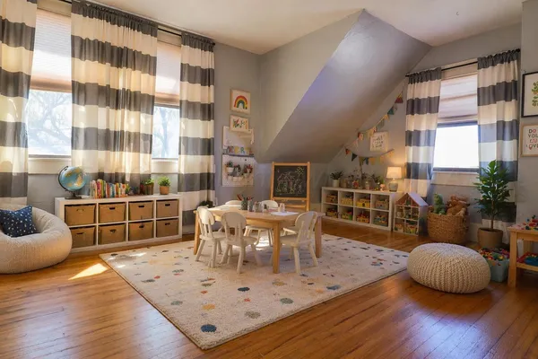 wooden floor in a hall with a window