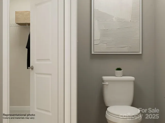 a close view of walk in closet