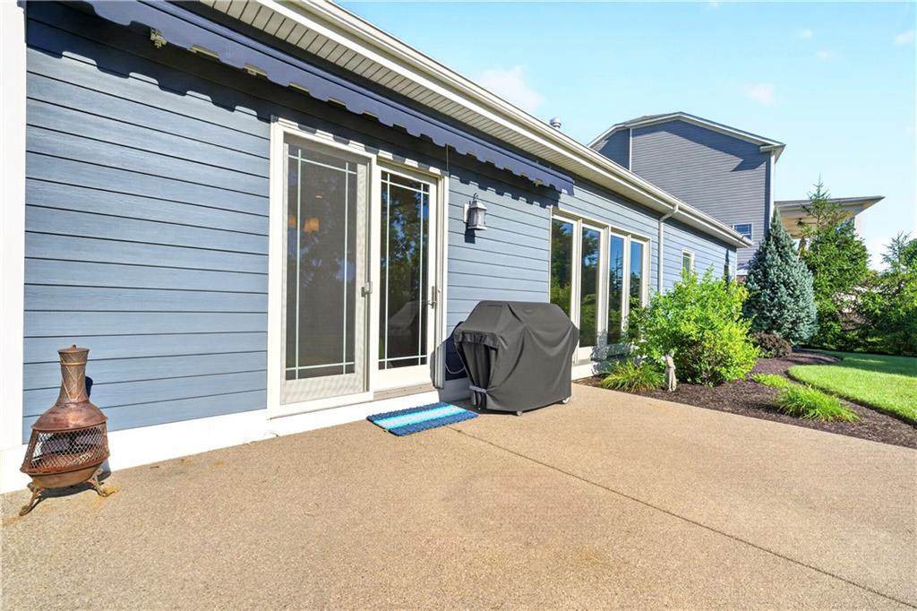 202 Indian Ridge Lane Canonsburg, PA 15317 - Photo 41 of 46 Back patio with awning