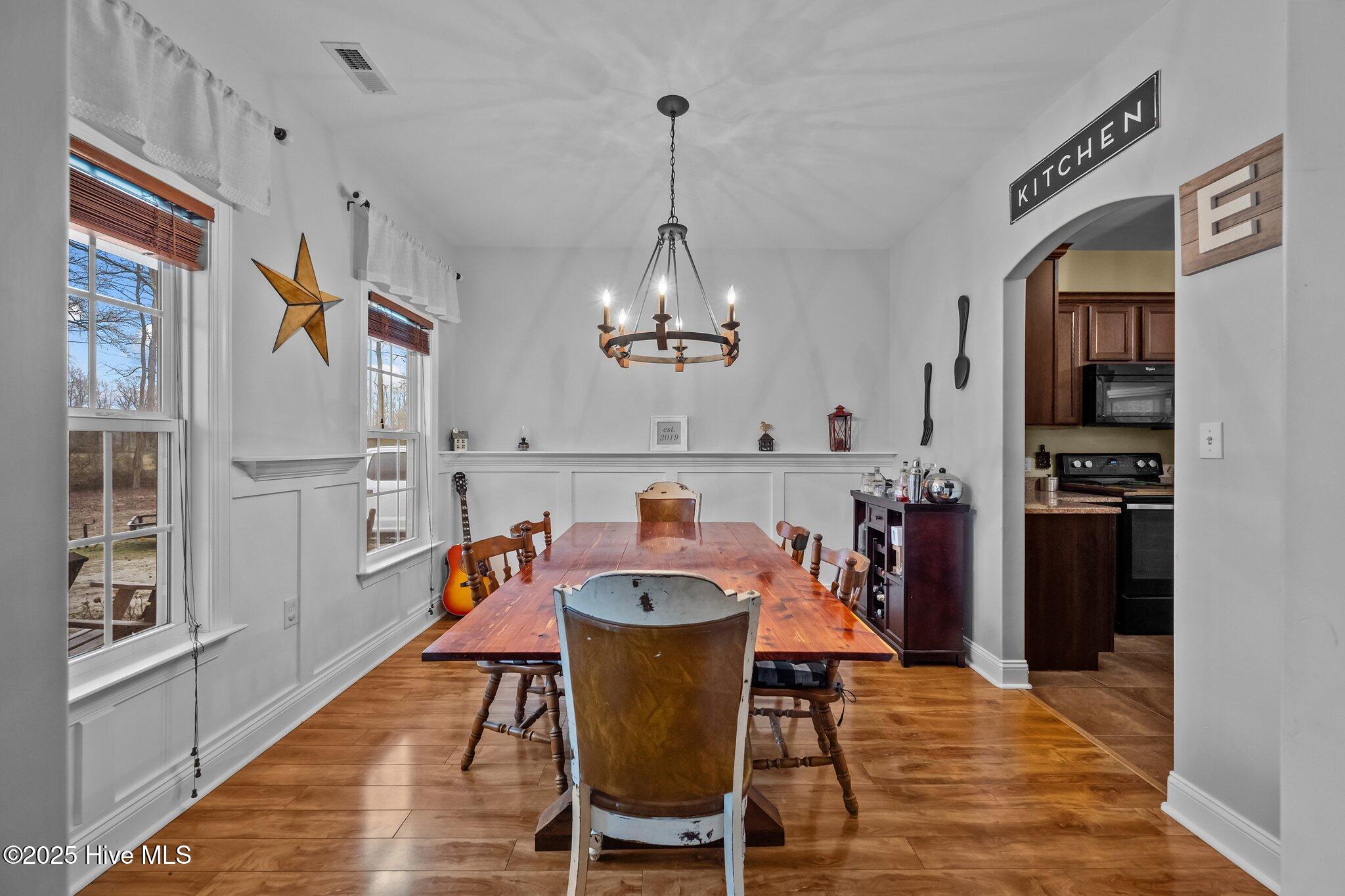 Formal Dining with Chair molding and picture frame trim