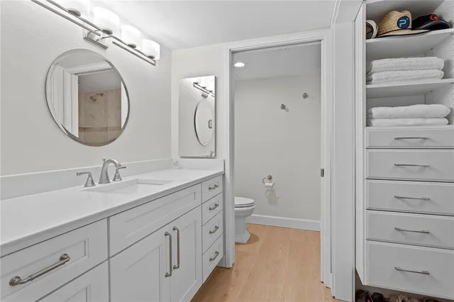 a view of a swimming pool with a lounge chairs