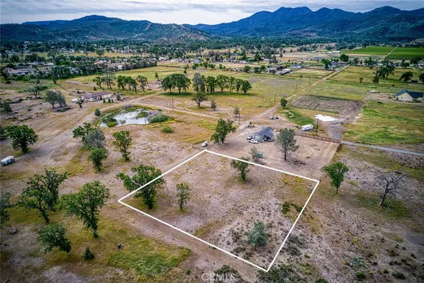 a view of a lake with a mountain