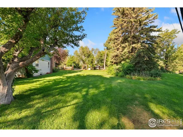 a backyard of a house