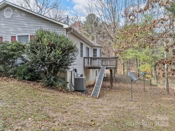 a backyard of a house