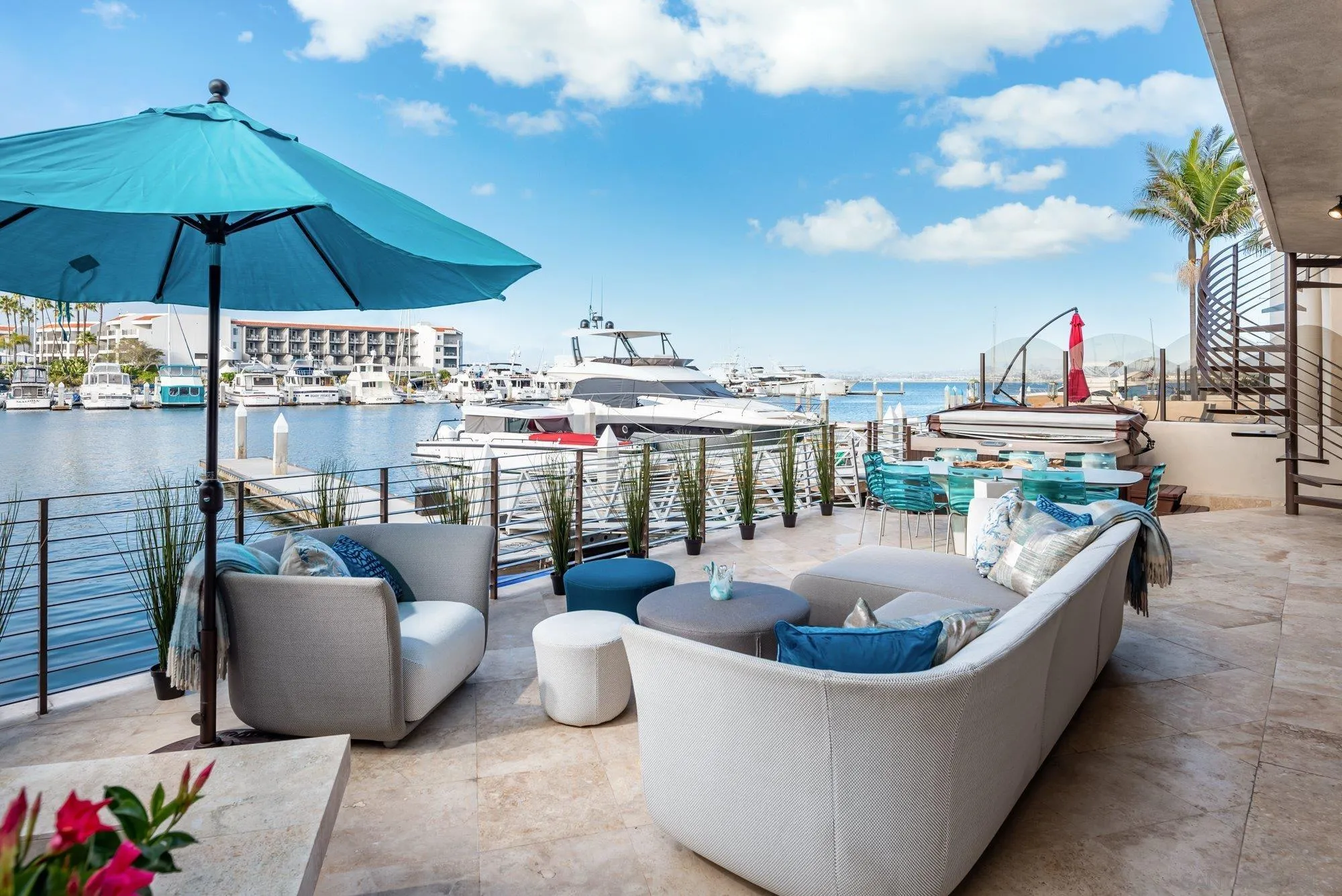 25 The Point Coronado, CA 92118 - Photo 39 of 52 a living room with furniture and a umbrella