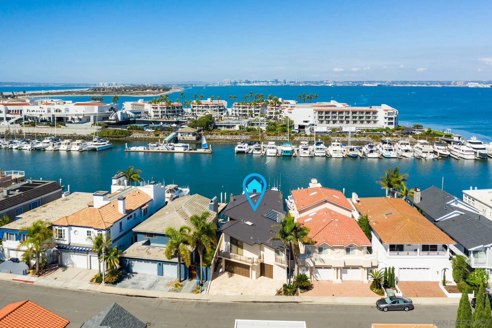 25 The Point Coronado, CA 92118 - Photo 4 of 52 an aerial view of a house with a ocean view