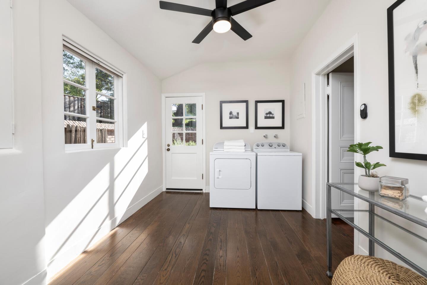 841 Hayne Road Hillsborough, CA 94010 - Photo 33 of 78 a view of hallway with wooden floor and furniture