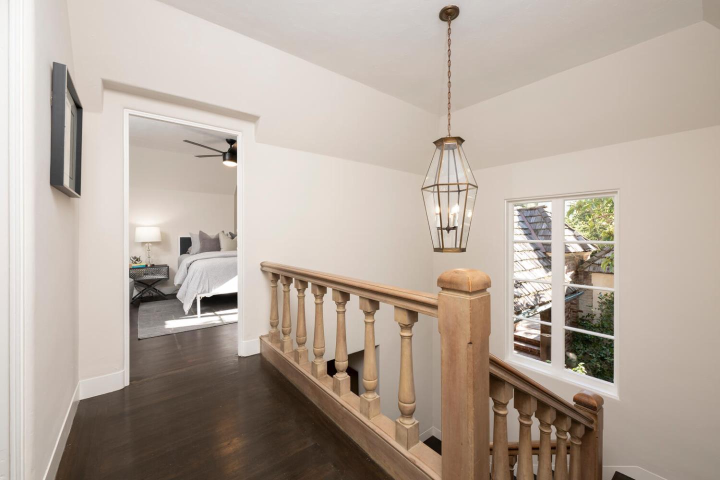 841 Hayne Road Hillsborough, CA 94010 - Photo 42 of 78 a view of a hallway with windows