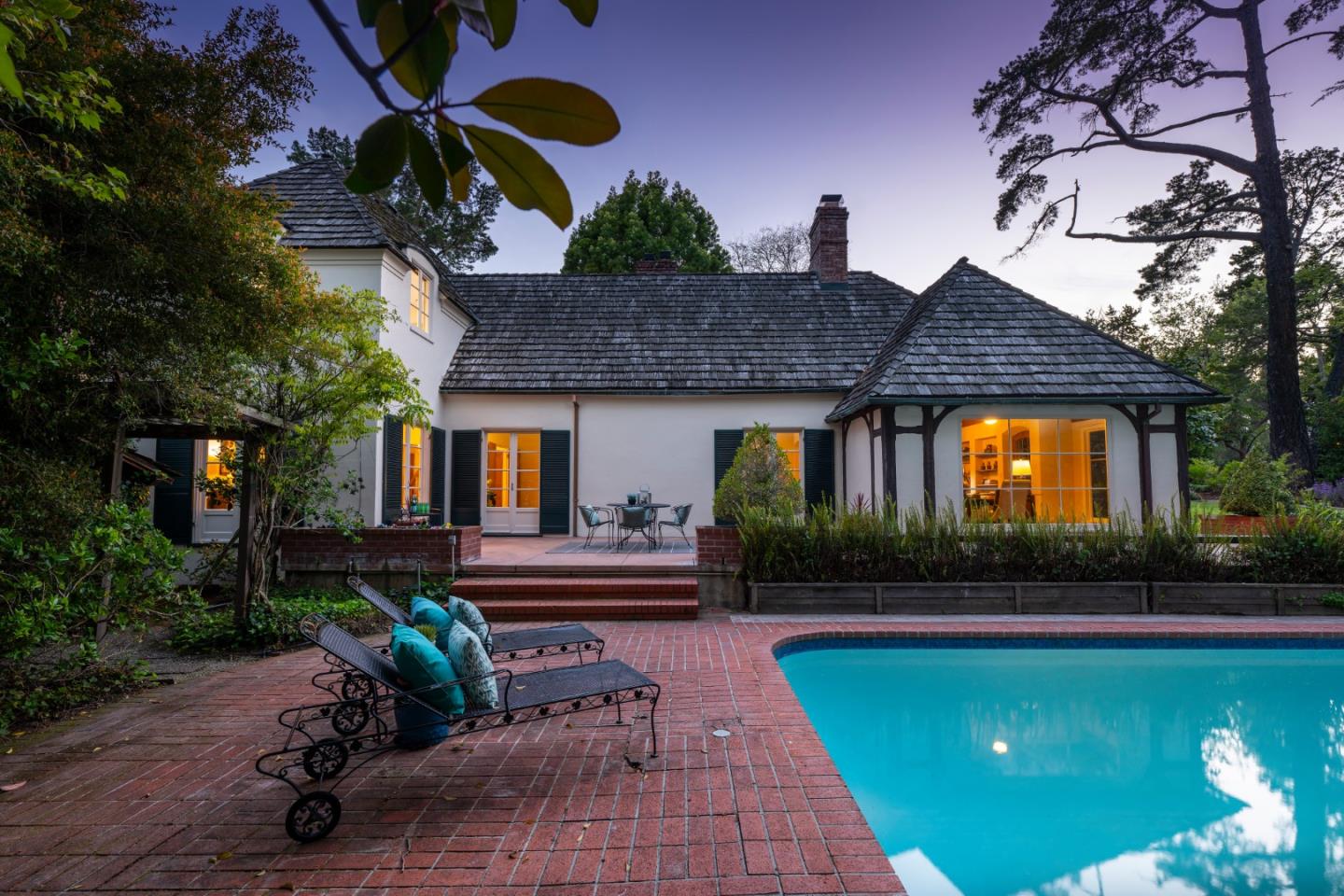 841 Hayne Road Hillsborough, CA 94010 - Photo 70 of 78 a front view of house with yard and outdoor seating