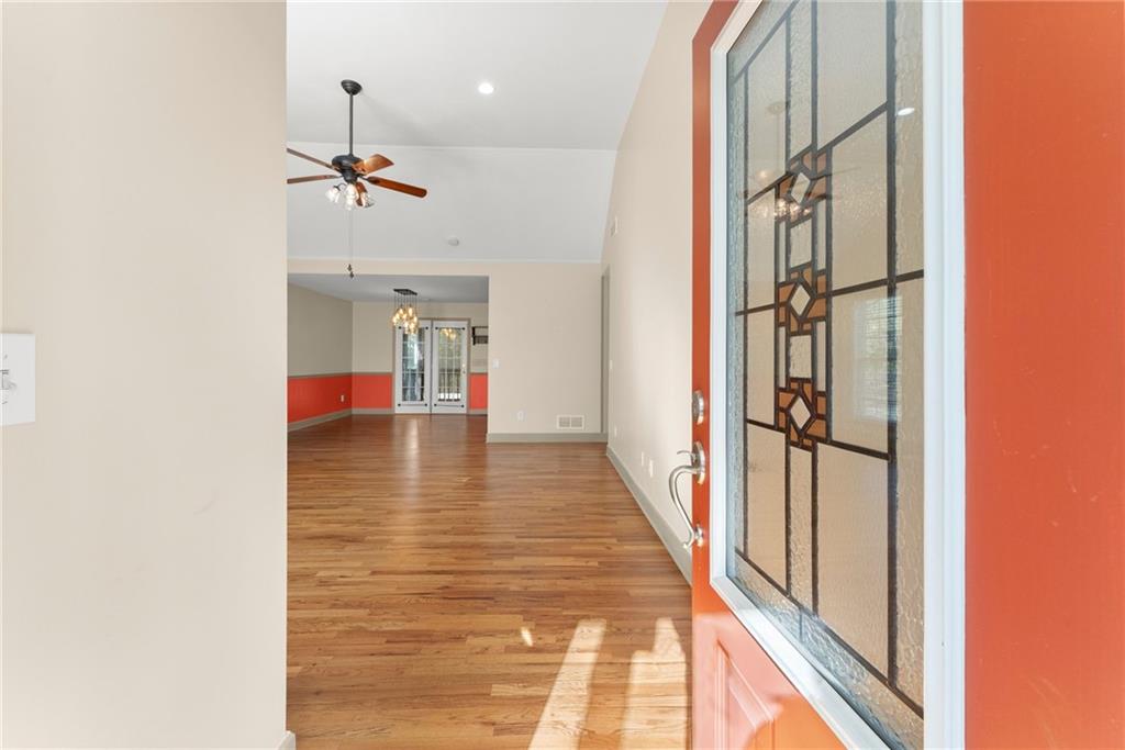 3454 Highway 254 Cleveland, GA 30528 - Photo 3 of 52 a view of a hallway with wooden floor and staircase