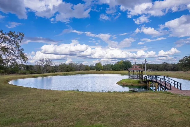 a view of an outdoor space and swimming pool