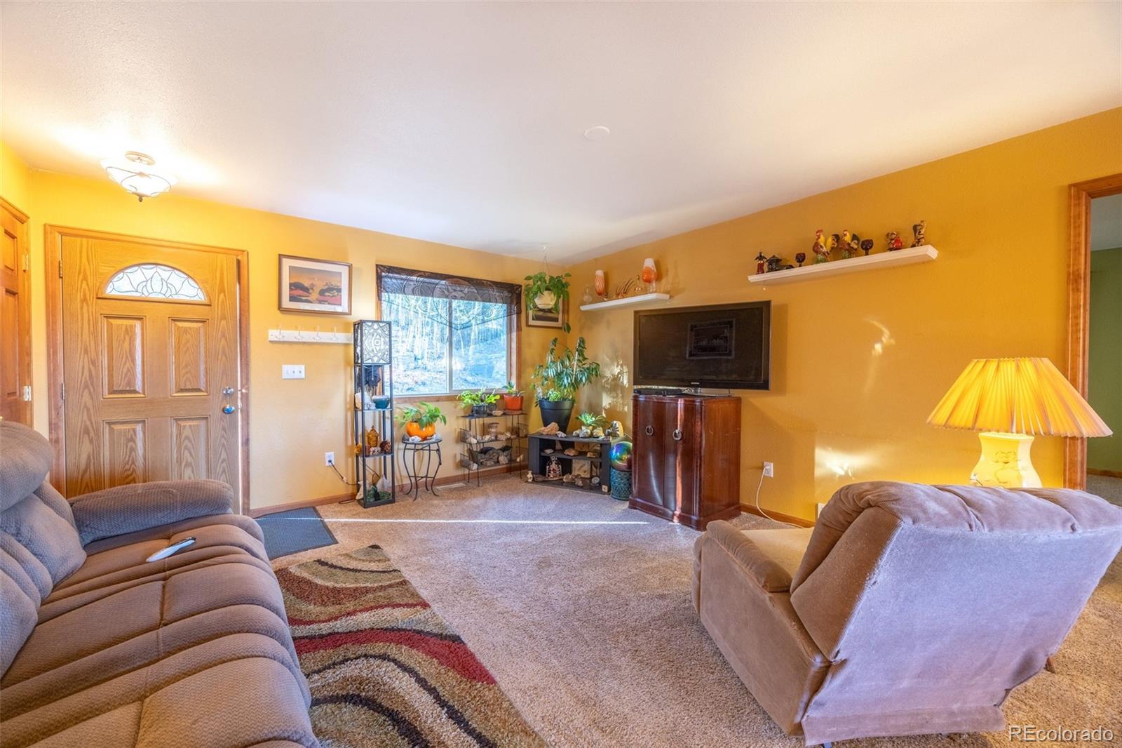 493 Caesar Road Black Hawk, CO 80422 - Photo 11 of 35 a living room with furniture and a flat screen tv