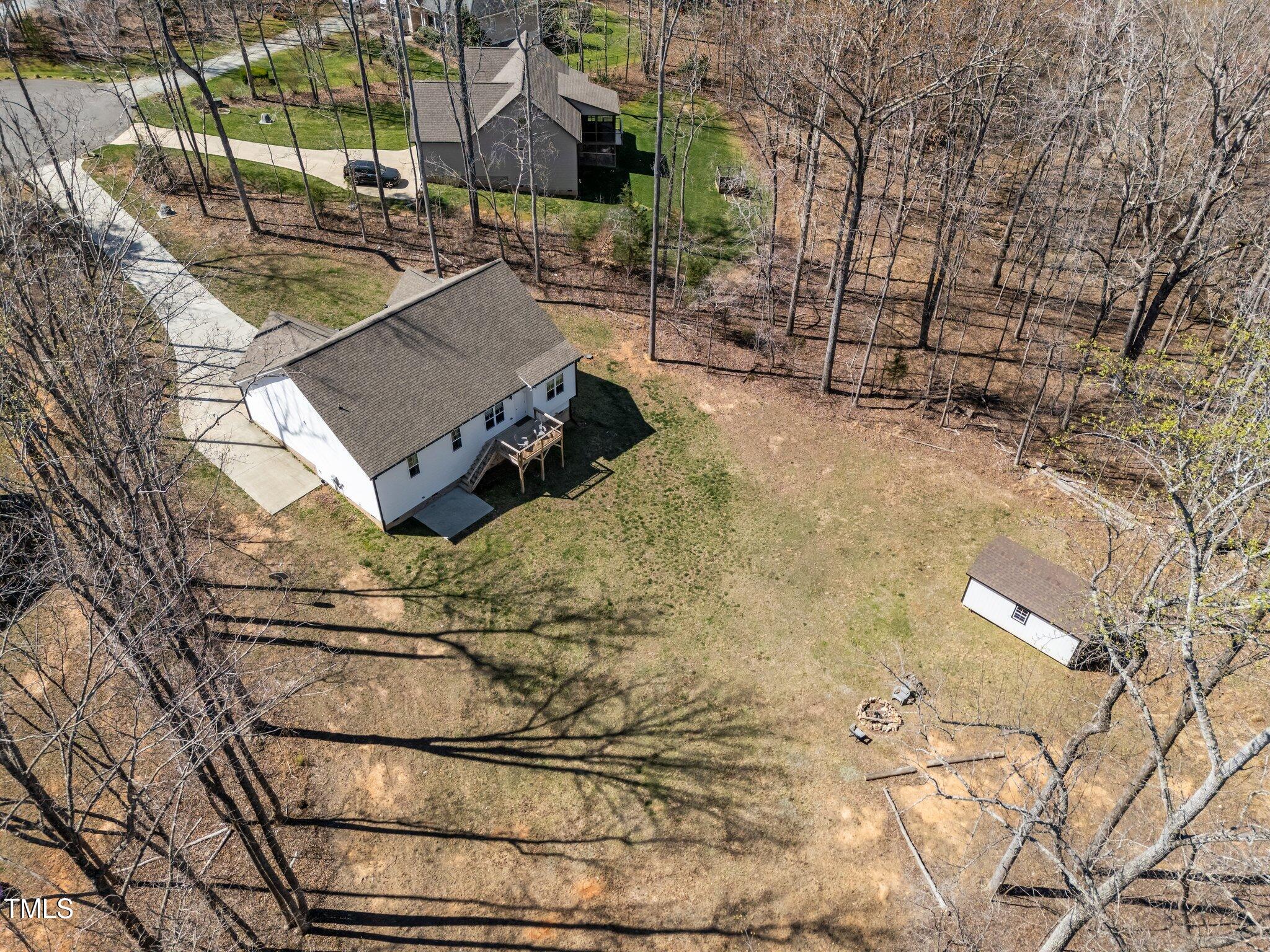 302 Weaver Ridge Road Rougemont, NC 27572 - Photo 18 of 26 AerialViewofRear