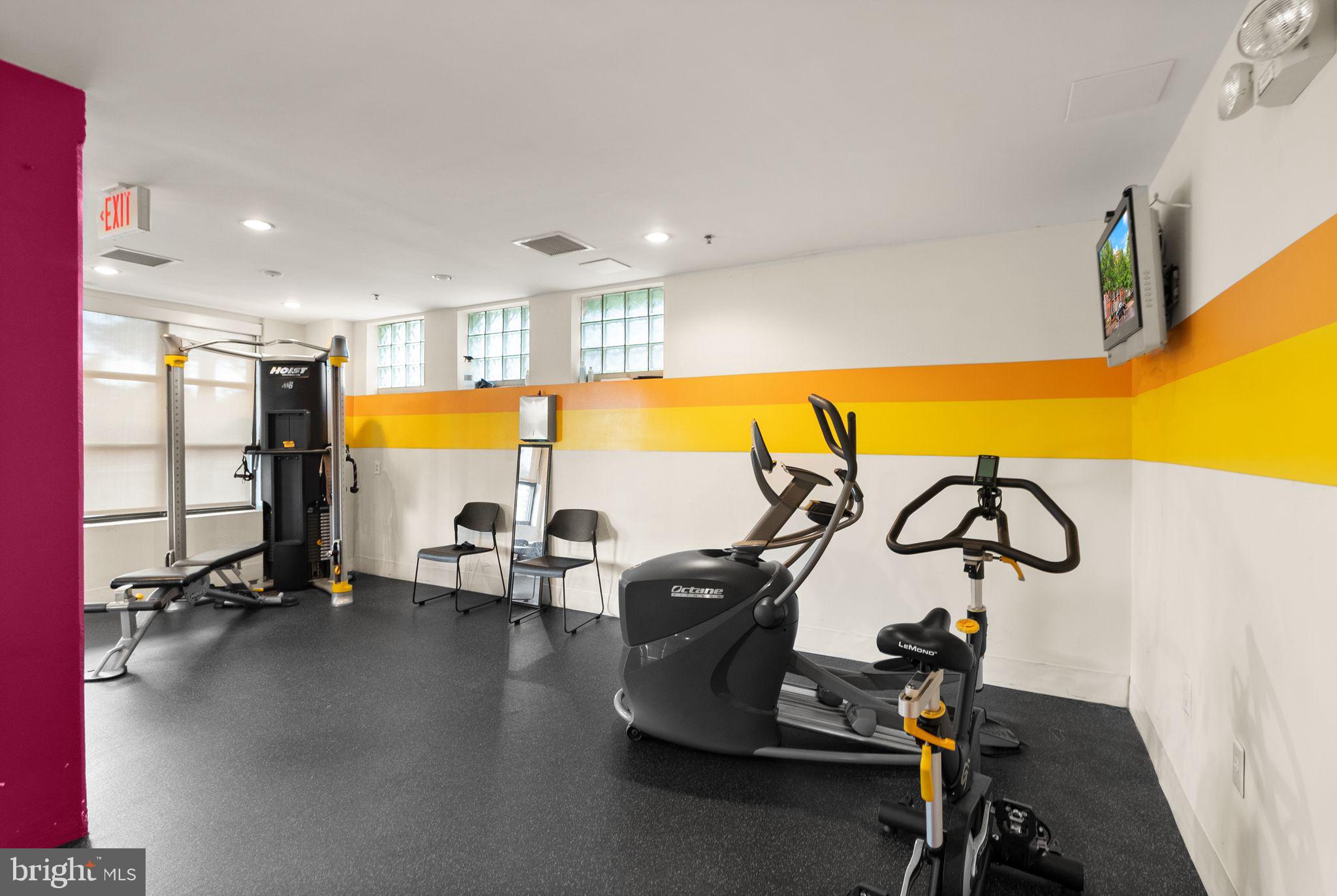 181 East Reed Avenue, Unit 206 Alexandria, VA 22305 - Photo 24 of 37 a view of a room with gym equipment
