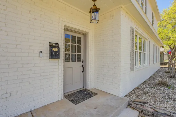 a view of front door of house