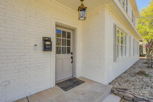 a view of front door of house