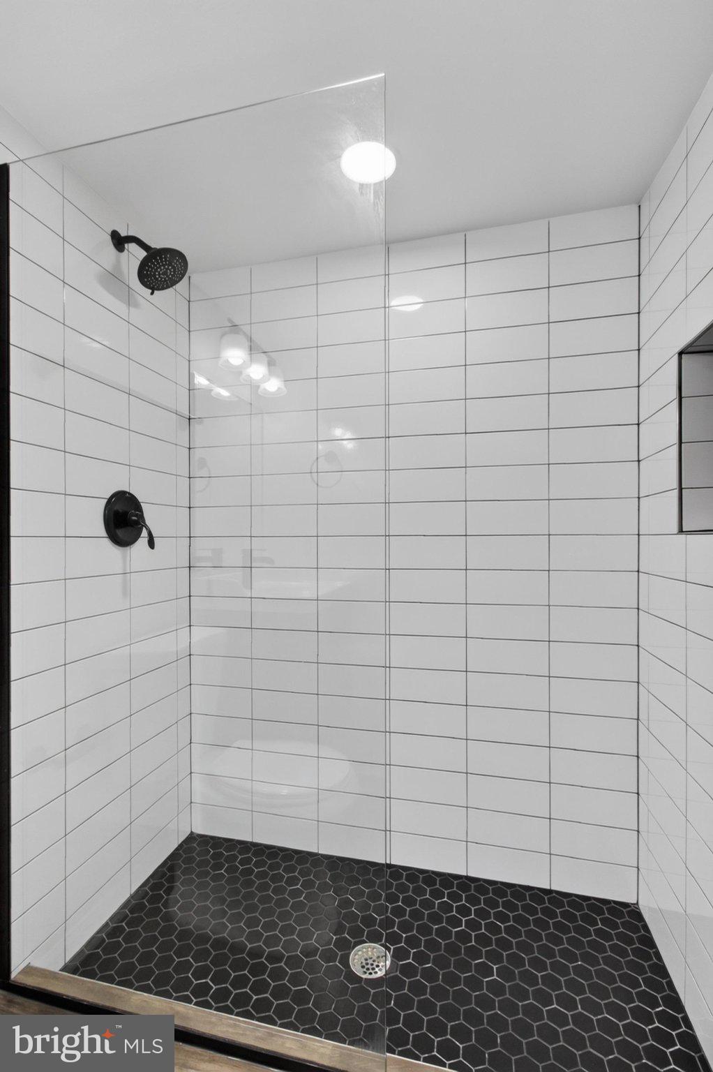 738 11th Street Northeast, Unit 3 Washington, DC 20002 - Photo 23 of 29 Sleek modern shower with stylish tiles.