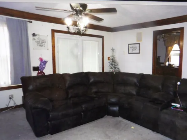 a living room with a couch