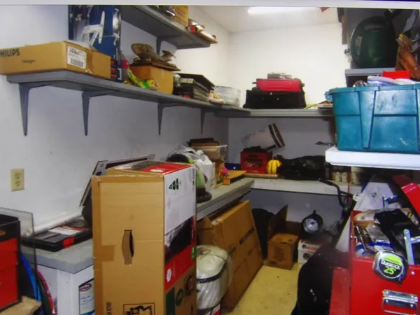 a room with furniture and toys