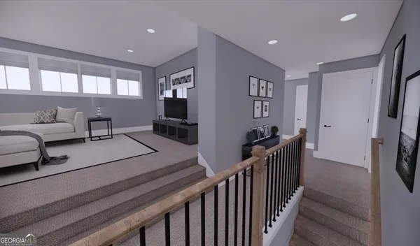 a bedroom with furniture and a window